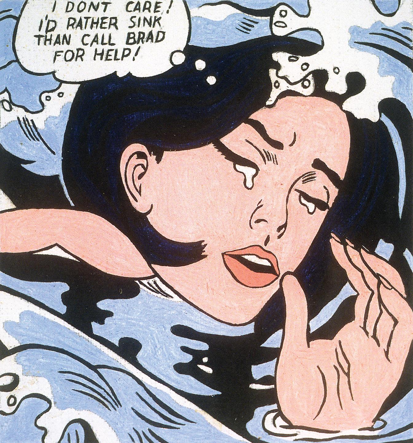 Roy Lichenstein, Drowning Girl (I don t care!), 1963.