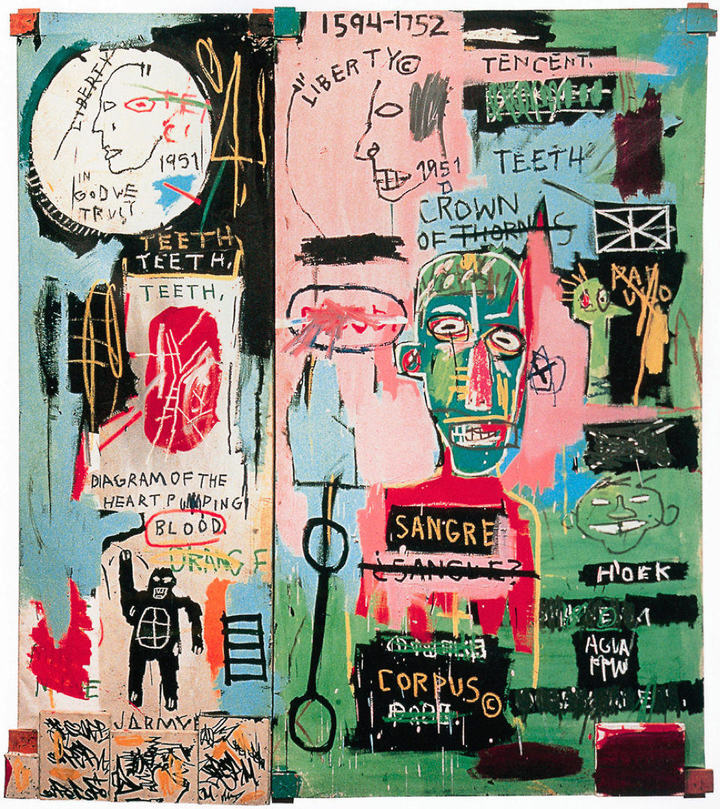 Jean-Michel Basquiat, In Italian, 1983.