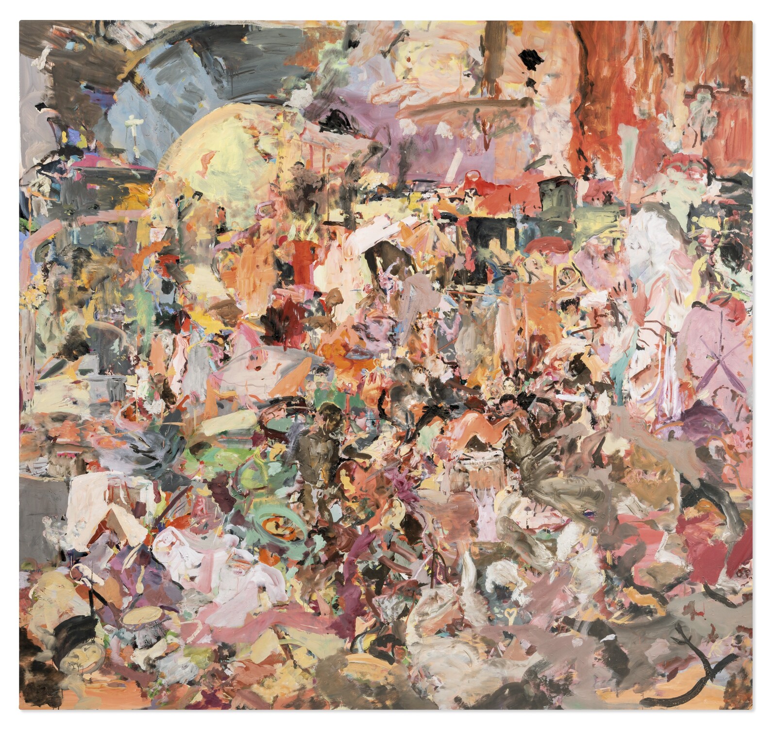 Cecily Brown: Borba karnevala i korizme (po Brueghelu), 2006. - 2008.