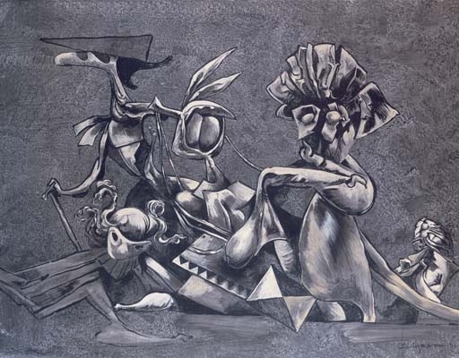 Kurt Seligmann: Karnevalski ples, 1940. - 1950.