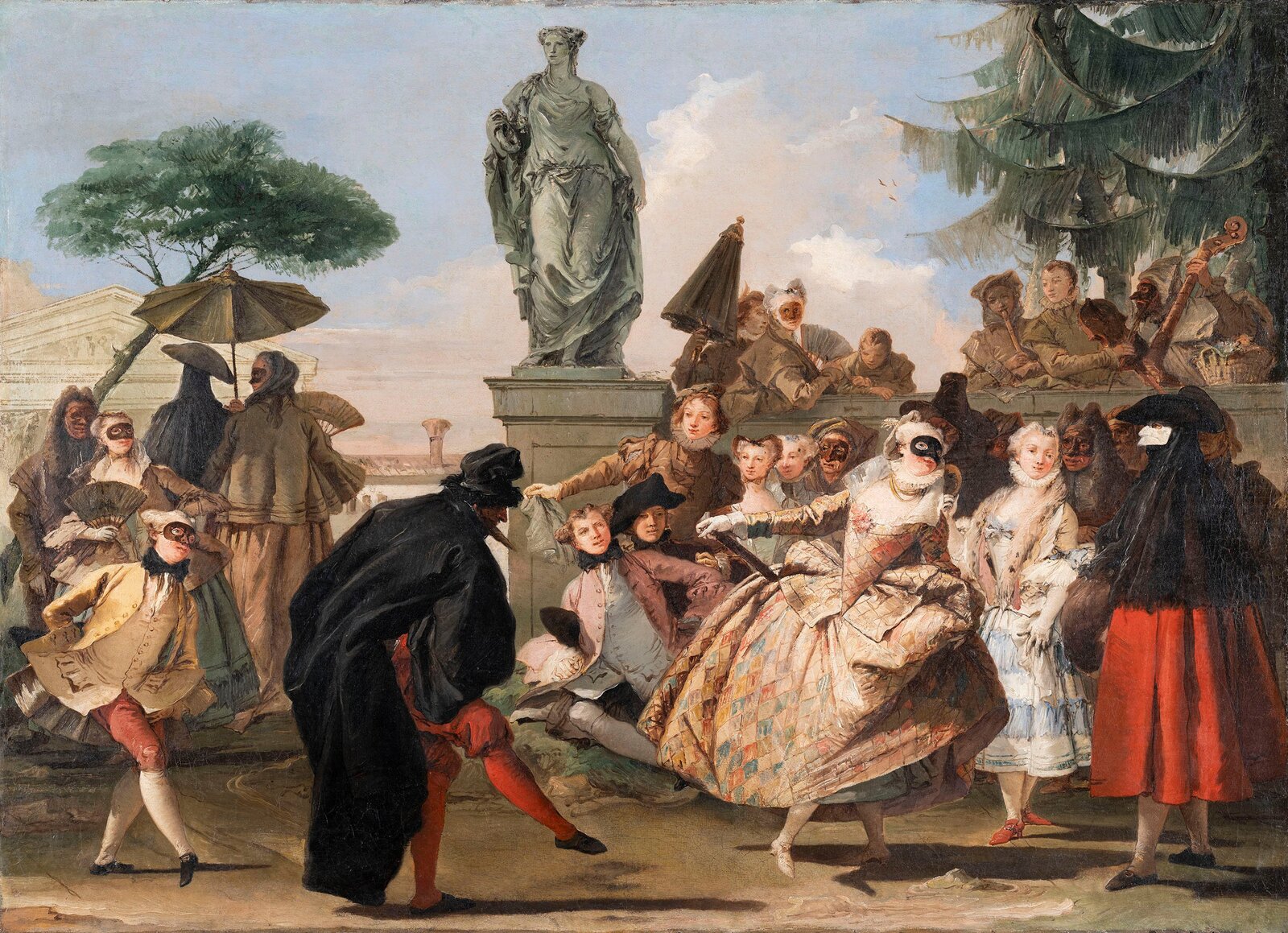 Domenico Tiepolo: Menuet (Karneval), 1756.