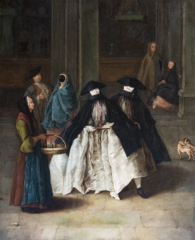 Pietro Longhi: Vencijanski karneval (Prodavačica mirisa), 1741.