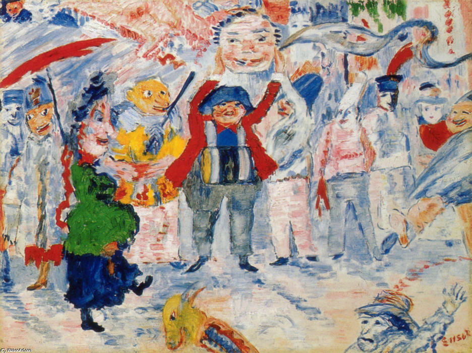 James Ensor: Karneval u Flandriji, oko 929. - 1930.
